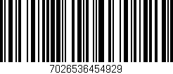 Código de barras (EAN, GTIN, SKU, ISBN): '7026536454929'