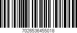 Código de barras (EAN, GTIN, SKU, ISBN): '7026536455018'