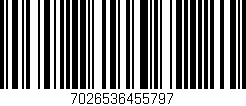 Código de barras (EAN, GTIN, SKU, ISBN): '7026536455797'