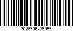 Código de barras (EAN, GTIN, SKU, ISBN): '7026536485855'