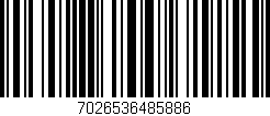 Código de barras (EAN, GTIN, SKU, ISBN): '7026536485886'