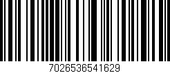 Código de barras (EAN, GTIN, SKU, ISBN): '7026536541629'