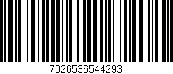Código de barras (EAN, GTIN, SKU, ISBN): '7026536544293'