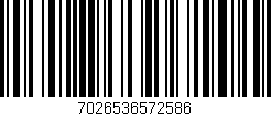 Código de barras (EAN, GTIN, SKU, ISBN): '7026536572586'