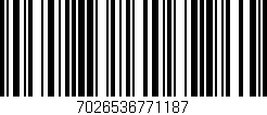 Código de barras (EAN, GTIN, SKU, ISBN): '7026536771187'
