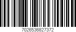 Código de barras (EAN, GTIN, SKU, ISBN): '7026536827372'