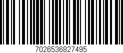 Código de barras (EAN, GTIN, SKU, ISBN): '7026536827495'
