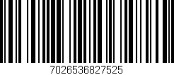 Código de barras (EAN, GTIN, SKU, ISBN): '7026536827525'