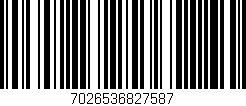 Código de barras (EAN, GTIN, SKU, ISBN): '7026536827587'