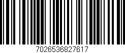 Código de barras (EAN, GTIN, SKU, ISBN): '7026536827617'