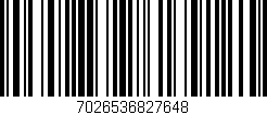 Código de barras (EAN, GTIN, SKU, ISBN): '7026536827648'