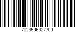 Código de barras (EAN, GTIN, SKU, ISBN): '7026536827709'