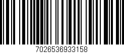 Código de barras (EAN, GTIN, SKU, ISBN): '7026536933158'