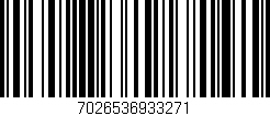 Código de barras (EAN, GTIN, SKU, ISBN): '7026536933271'