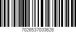 Código de barras (EAN, GTIN, SKU, ISBN): '7026537033628'