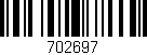 Código de barras (EAN, GTIN, SKU, ISBN): '702697'