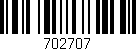 Código de barras (EAN, GTIN, SKU, ISBN): '702707'