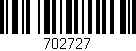 Código de barras (EAN, GTIN, SKU, ISBN): '702727'