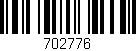 Código de barras (EAN, GTIN, SKU, ISBN): '702776'