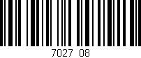 Código de barras (EAN, GTIN, SKU, ISBN): '7027/08'