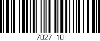 Código de barras (EAN, GTIN, SKU, ISBN): '7027/10'