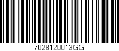 Código de barras (EAN, GTIN, SKU, ISBN): '7028120013GG'