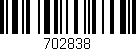 Código de barras (EAN, GTIN, SKU, ISBN): '702838'