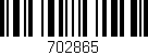Código de barras (EAN, GTIN, SKU, ISBN): '702865'