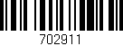 Código de barras (EAN, GTIN, SKU, ISBN): '702911'