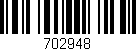Código de barras (EAN, GTIN, SKU, ISBN): '702948'