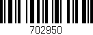 Código de barras (EAN, GTIN, SKU, ISBN): '702950'