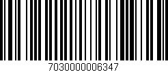 Código de barras (EAN, GTIN, SKU, ISBN): '7030000006347'