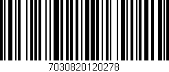 Código de barras (EAN, GTIN, SKU, ISBN): '7030820120278'