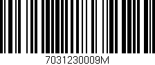 Código de barras (EAN, GTIN, SKU, ISBN): '7031230009M'