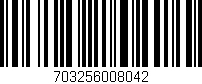 Código de barras (EAN, GTIN, SKU, ISBN): '703256008042'