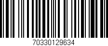 Código de barras (EAN, GTIN, SKU, ISBN): '70330129634'