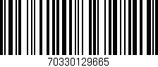 Código de barras (EAN, GTIN, SKU, ISBN): '70330129665'