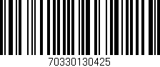 Código de barras (EAN, GTIN, SKU, ISBN): '70330130425'
