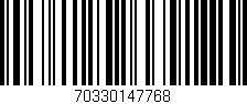 Código de barras (EAN, GTIN, SKU, ISBN): '70330147768'
