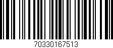 Código de barras (EAN, GTIN, SKU, ISBN): '70330167513'