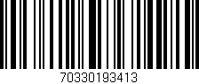 Código de barras (EAN, GTIN, SKU, ISBN): '70330193413'