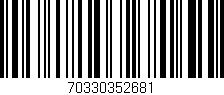 Código de barras (EAN, GTIN, SKU, ISBN): '70330352681'