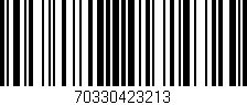 Código de barras (EAN, GTIN, SKU, ISBN): '70330423213'