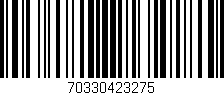 Código de barras (EAN, GTIN, SKU, ISBN): '70330423275'