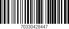 Código de barras (EAN, GTIN, SKU, ISBN): '70330428447'