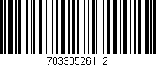 Código de barras (EAN, GTIN, SKU, ISBN): '70330526112'