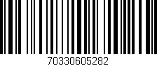 Código de barras (EAN, GTIN, SKU, ISBN): '70330605282'