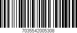 Código de barras (EAN, GTIN, SKU, ISBN): '7035542005308'