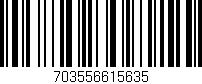 Código de barras (EAN, GTIN, SKU, ISBN): '703556615635'