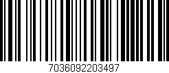 Código de barras (EAN, GTIN, SKU, ISBN): '7036092203497'